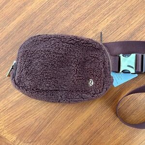 Lululemon Fleece Brown Belt Bag -NWT